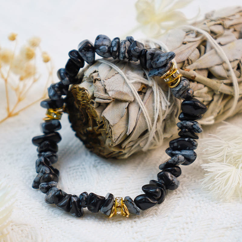 Natural Stone - Crystal Bead Bracelet