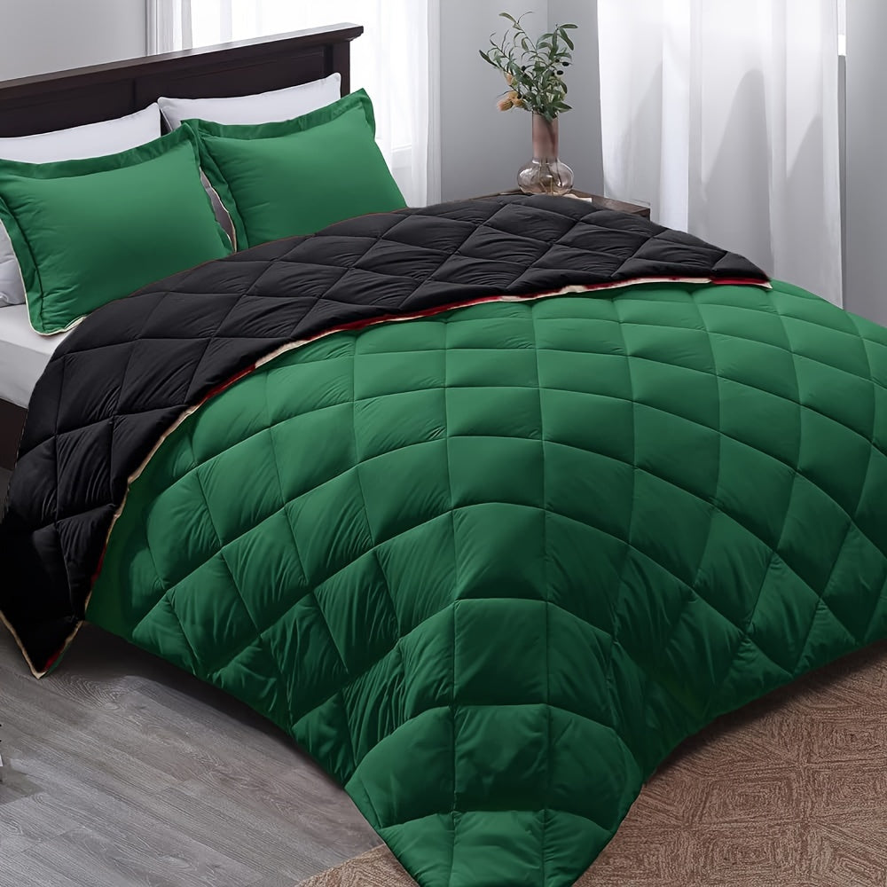 Reversible Microfiber Comforter - All-Season