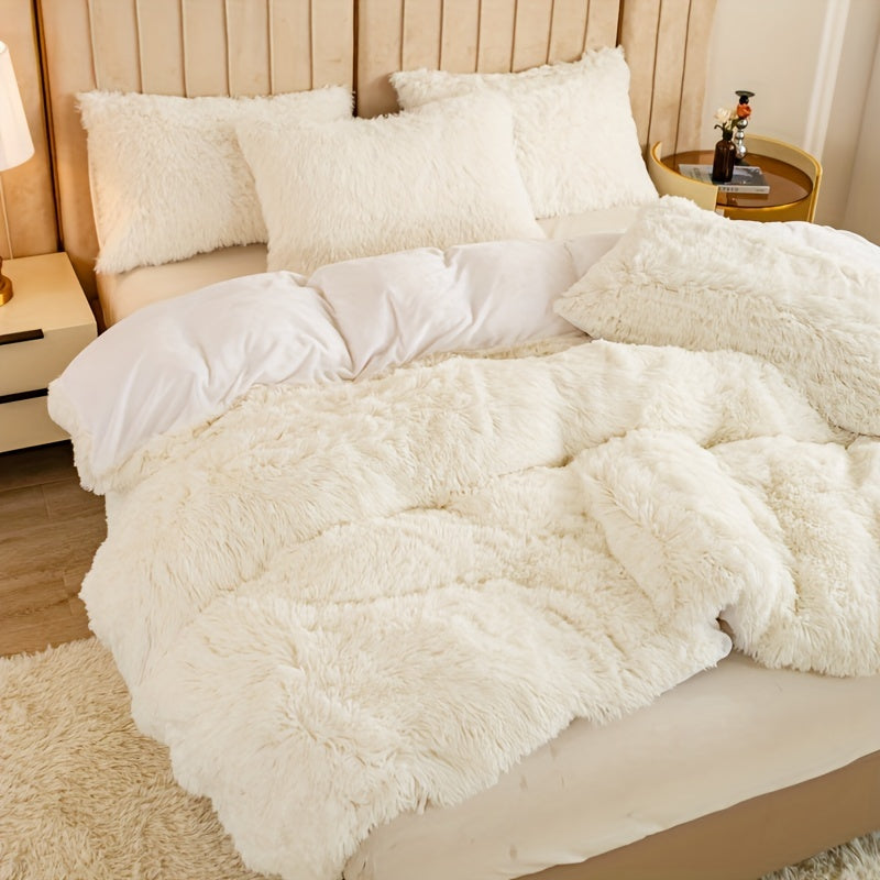 Ultra-Soft Plush Duvet Cover Set - Zipped
