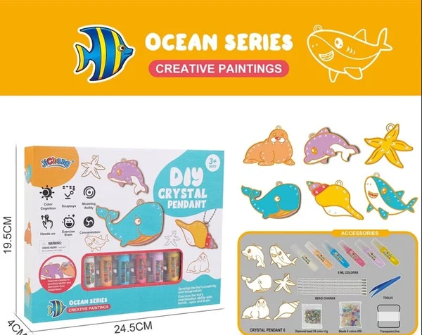 SparkleArt - DIY Paint Your Own Keychain Kit
