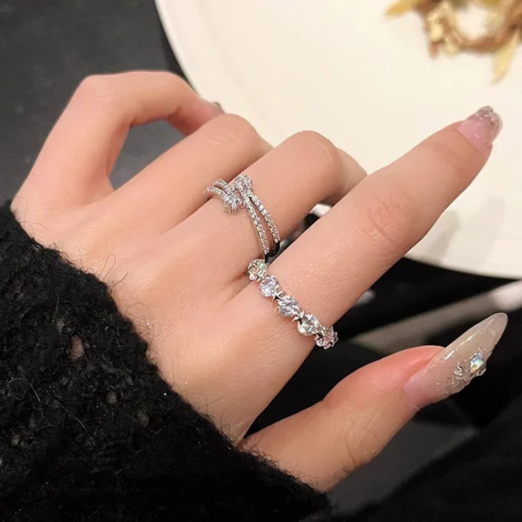 Astrid - Double-Layered Star Ring Set for Women