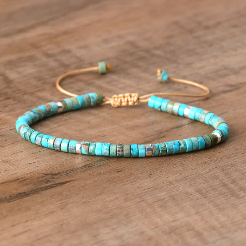 Seraphina - Braided Natural Stone Bead Bracelet for Women