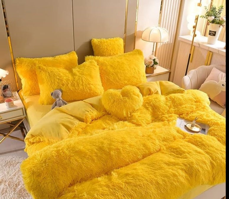 Plush Duvet Cover - Zip & Corner Ties