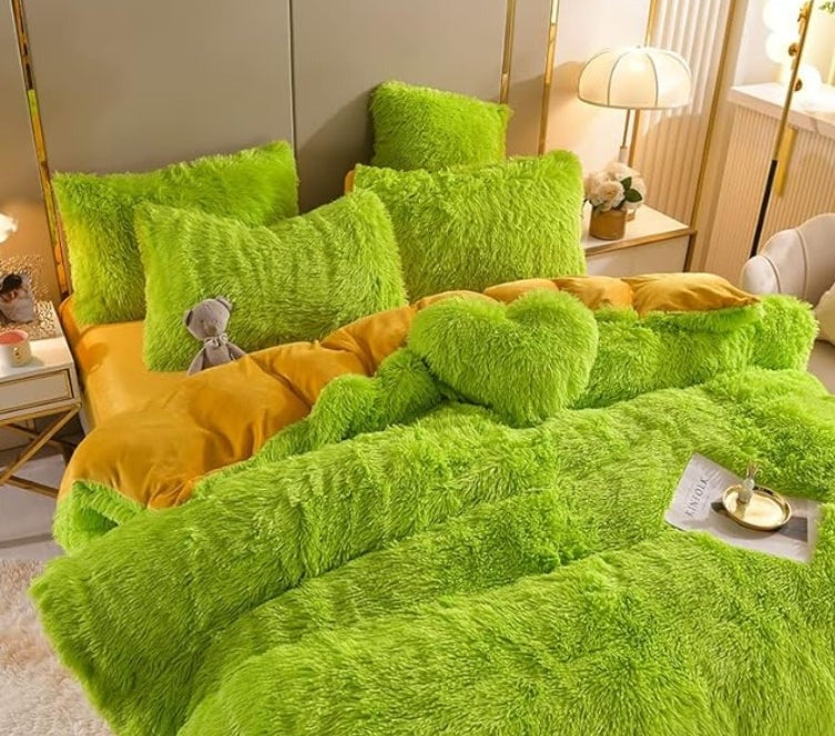 Plush Duvet Cover - Zip & Corner Ties