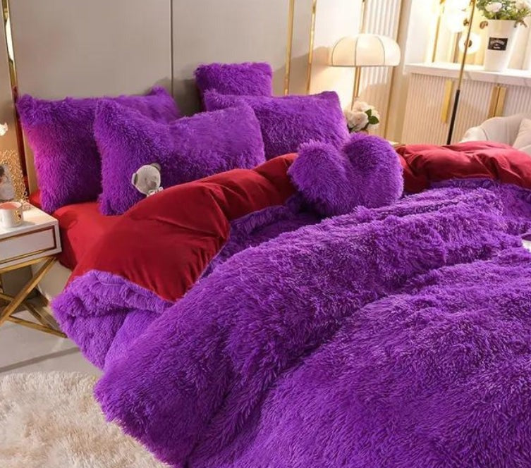 Plush Duvet Cover - Zip & Corner Ties