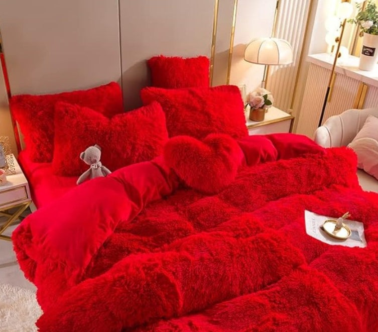 Plush Duvet Cover - Zip & Corner Ties