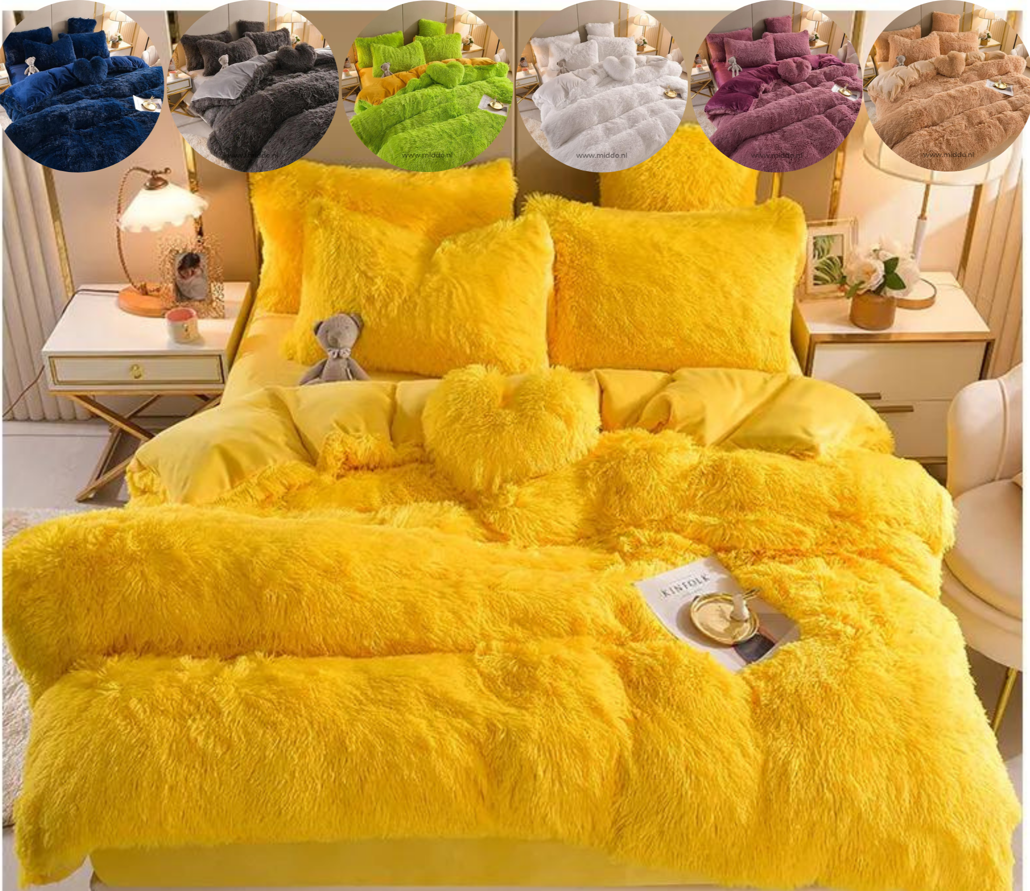 Plush Duvet Cover - Zip & Corner Ties