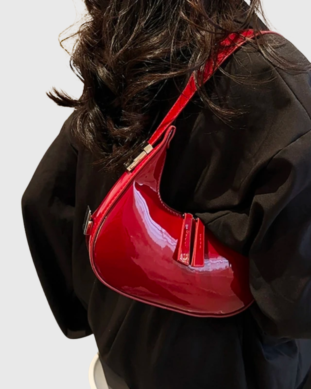 Luna LeatherBag - Elegant and Durable Moon-Shaped Shoulder Bag