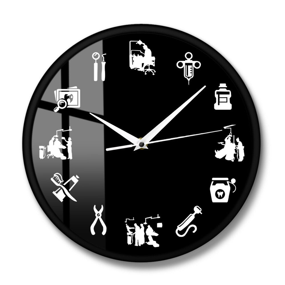 Dental Wall Clock - Modern Practice Decor Clock