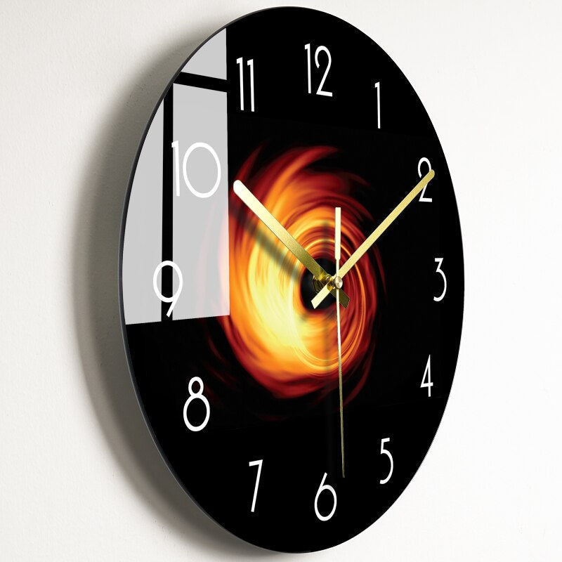 GlassArt Wall Clock - Artistic Design Timepiece