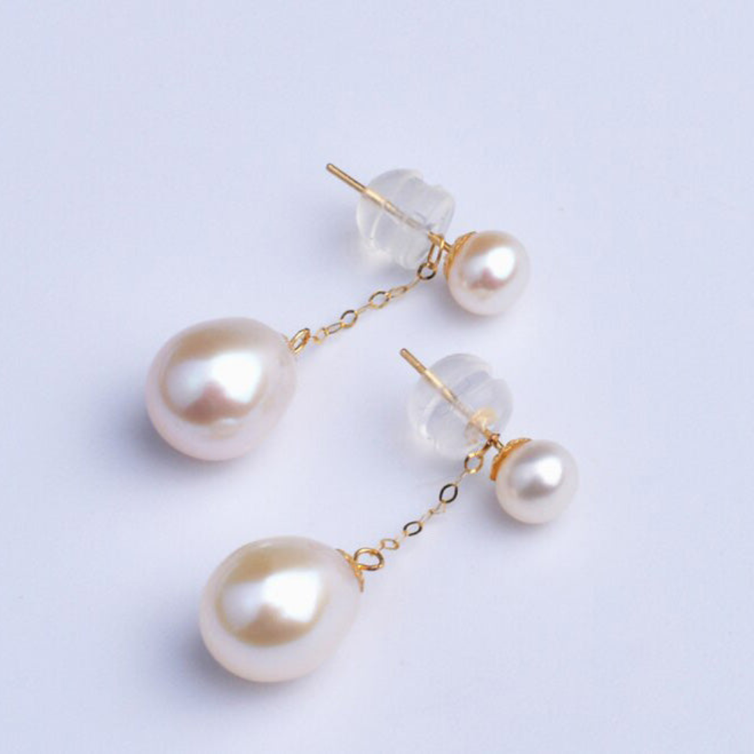 Isolde Pearl Earrings - Timeless Gold-Plated Pearl Jewelry