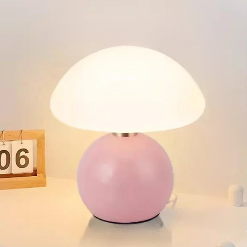 Mushroom Table Lamp - Elegant Cream LED Accent Light