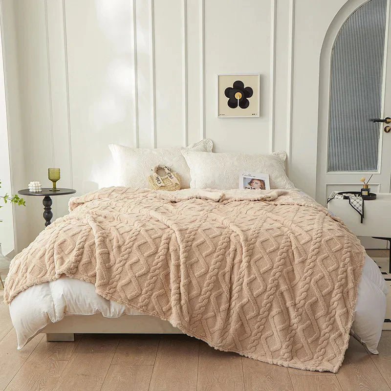CozyLuxe - Luxe Lambswool Blanket for the Bedroom