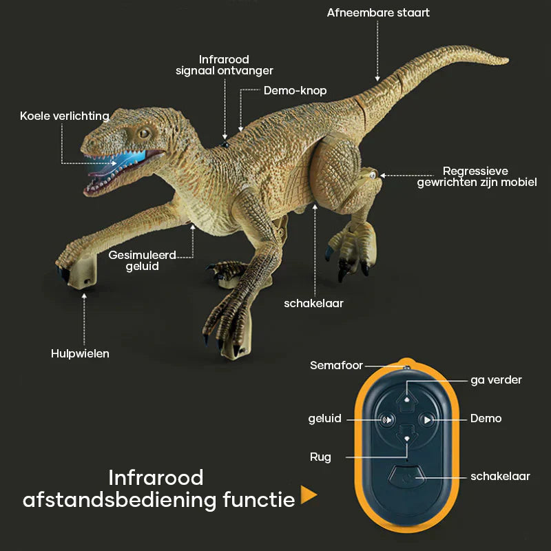 DinoMotion - Remote Control Velociraptor