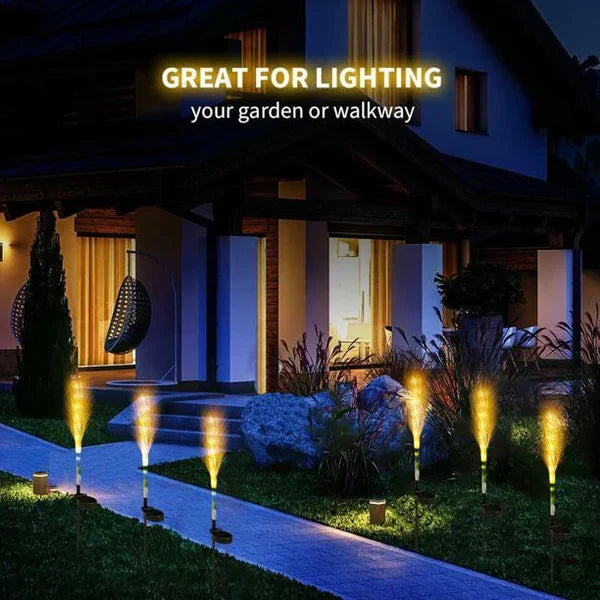 SunReed - Woven Reed Garden Light for Outdoor Spaces
