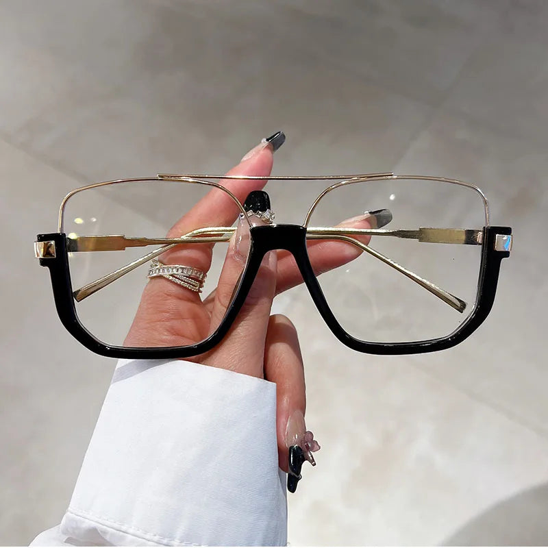 Julia Shades - Retro Oversized Square Sunglasses with UV Protection