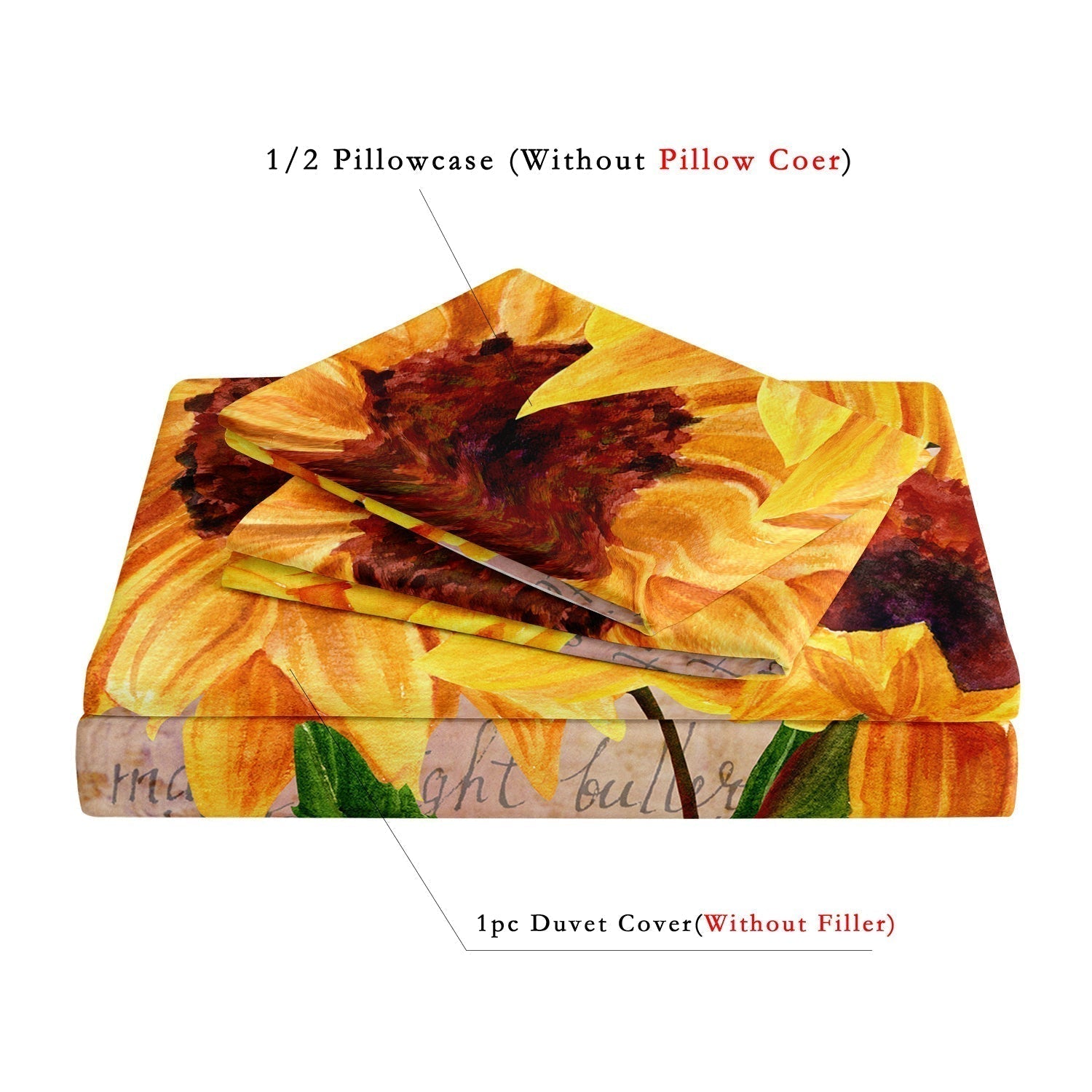 Sunflower Duvet Cover - Natural Bedroom Refresh