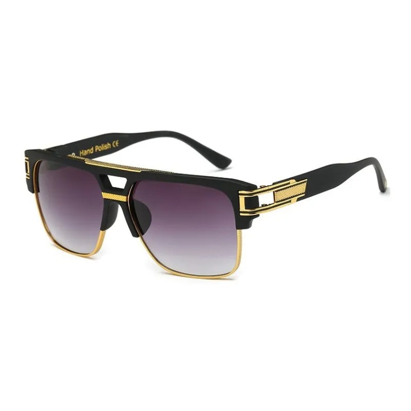 Hein Sunglasses - Vintage Square Mirrored Shades