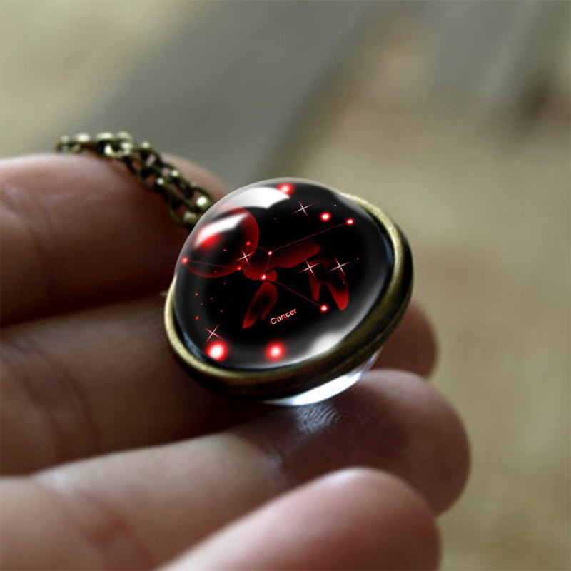 Sofia - Glass 12 Zodiac Protective Pendant