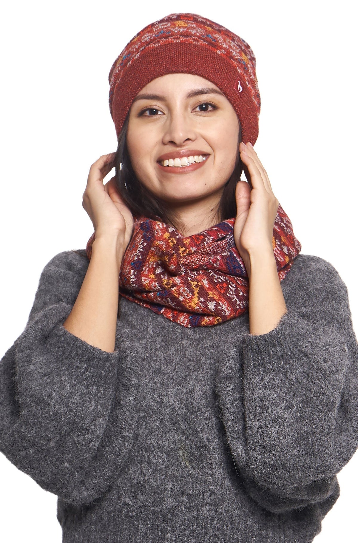 AlpacaFit Beanie – Luxe Jacquard Wool Beanie