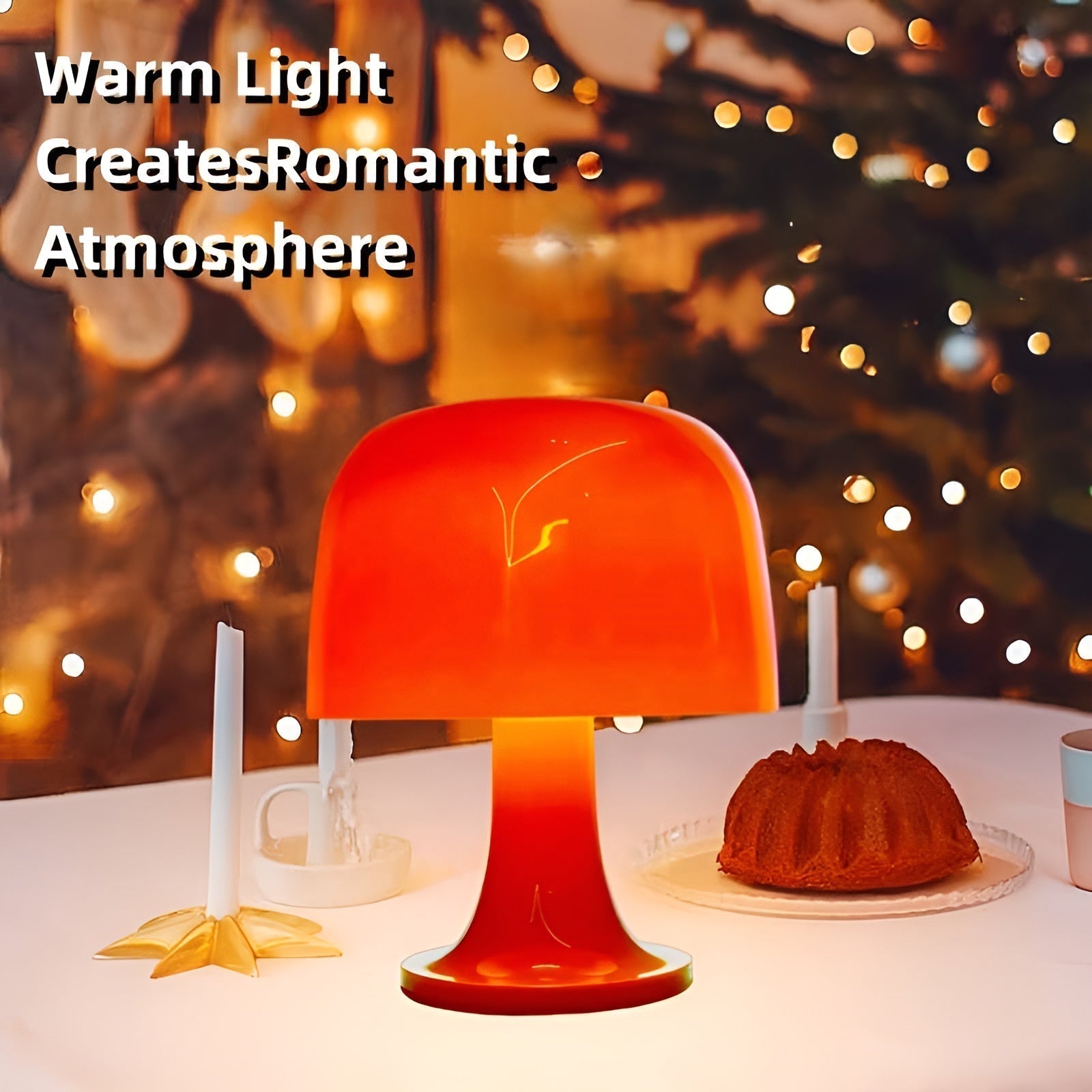 Vintage Mushroom Lamp - Dimmable LED USB