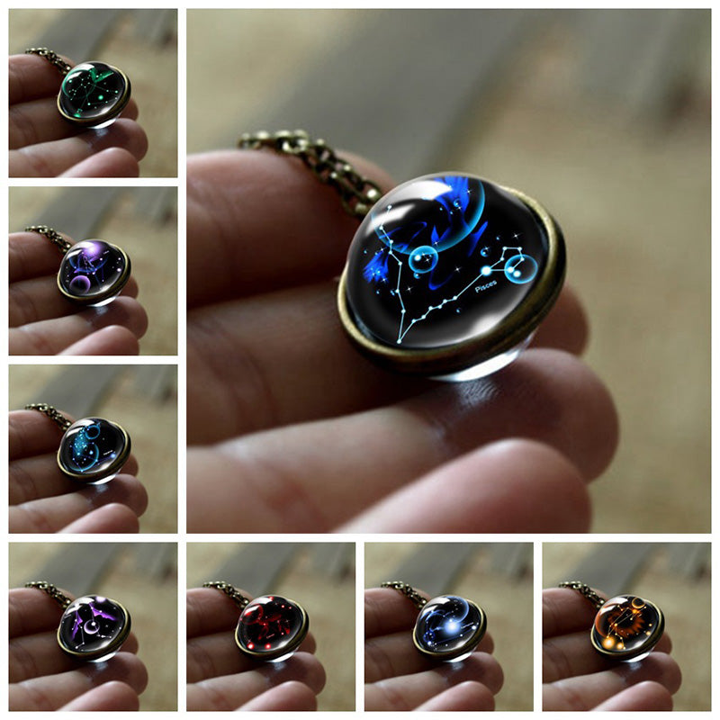 Sofia - Glass 12 Zodiac Protective Pendant