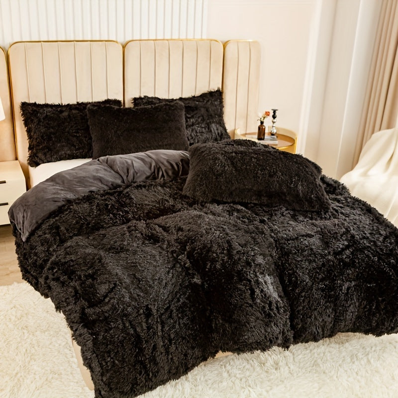 Ultra-Soft Plush Duvet Cover Set - Zipped