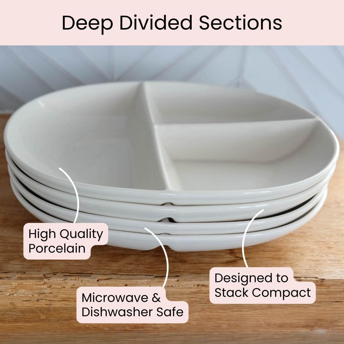 PortionMaster - Porcelain Portion Control Plate