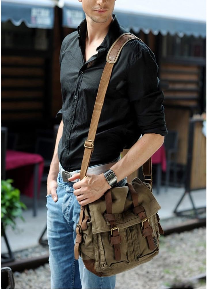 RetroCarry Bag - Vintage Canvas Laptop Shoulder Bag
