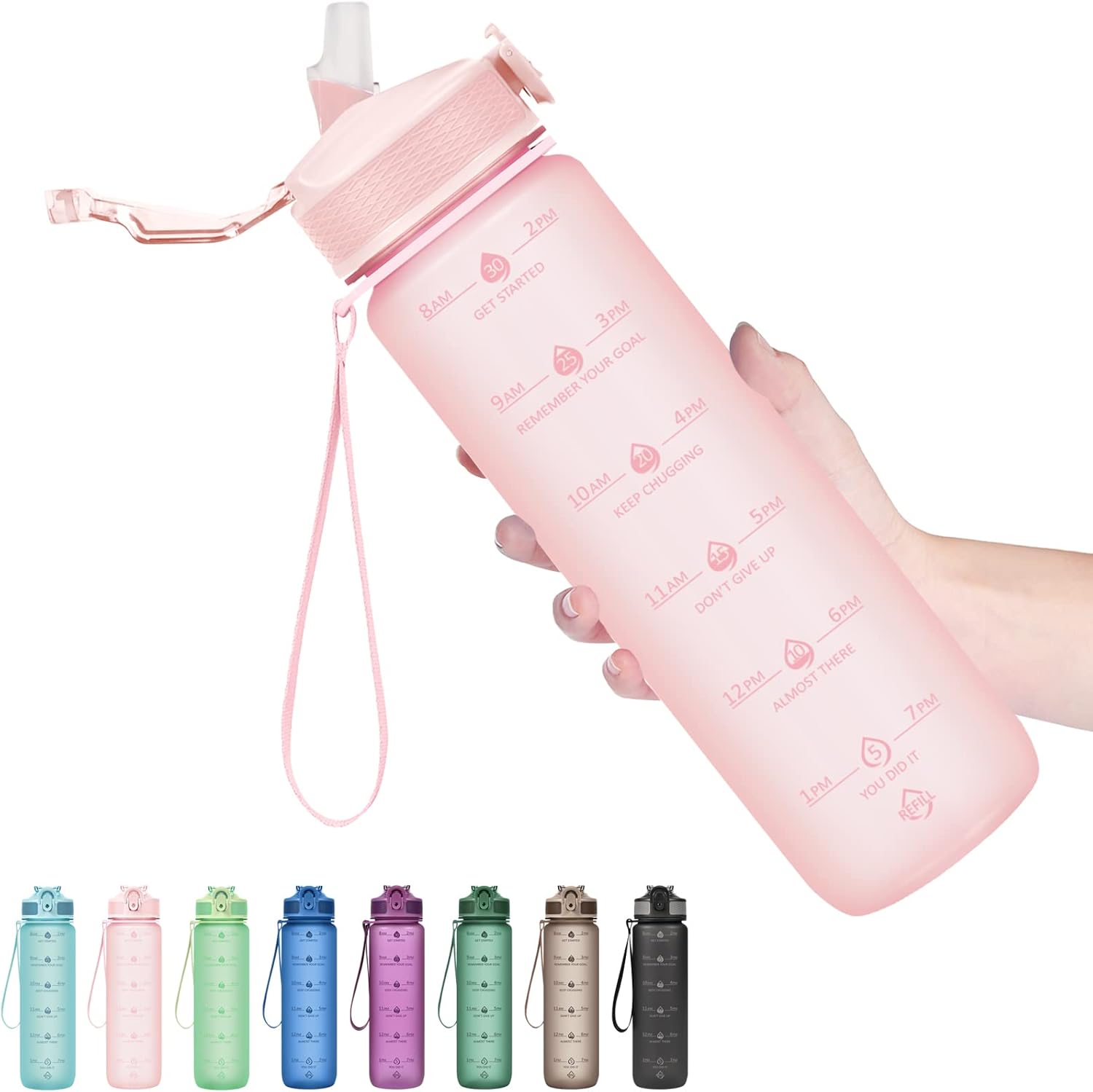 HydraBoost - Motivational Water Bottle (900ml)