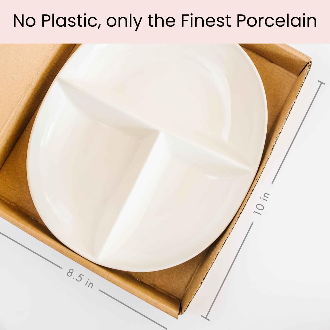 PortionMaster - Porcelain Portion Control Plate