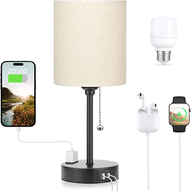 Table Lamp with Wireless Charging - 3 Tones