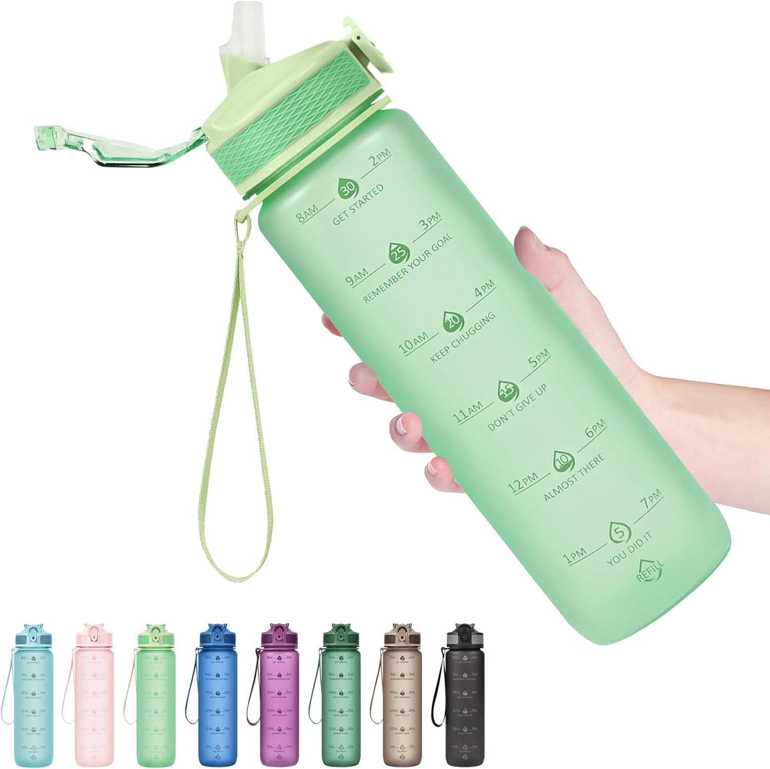 HydraBoost - Motivational Water Bottle (900ml)