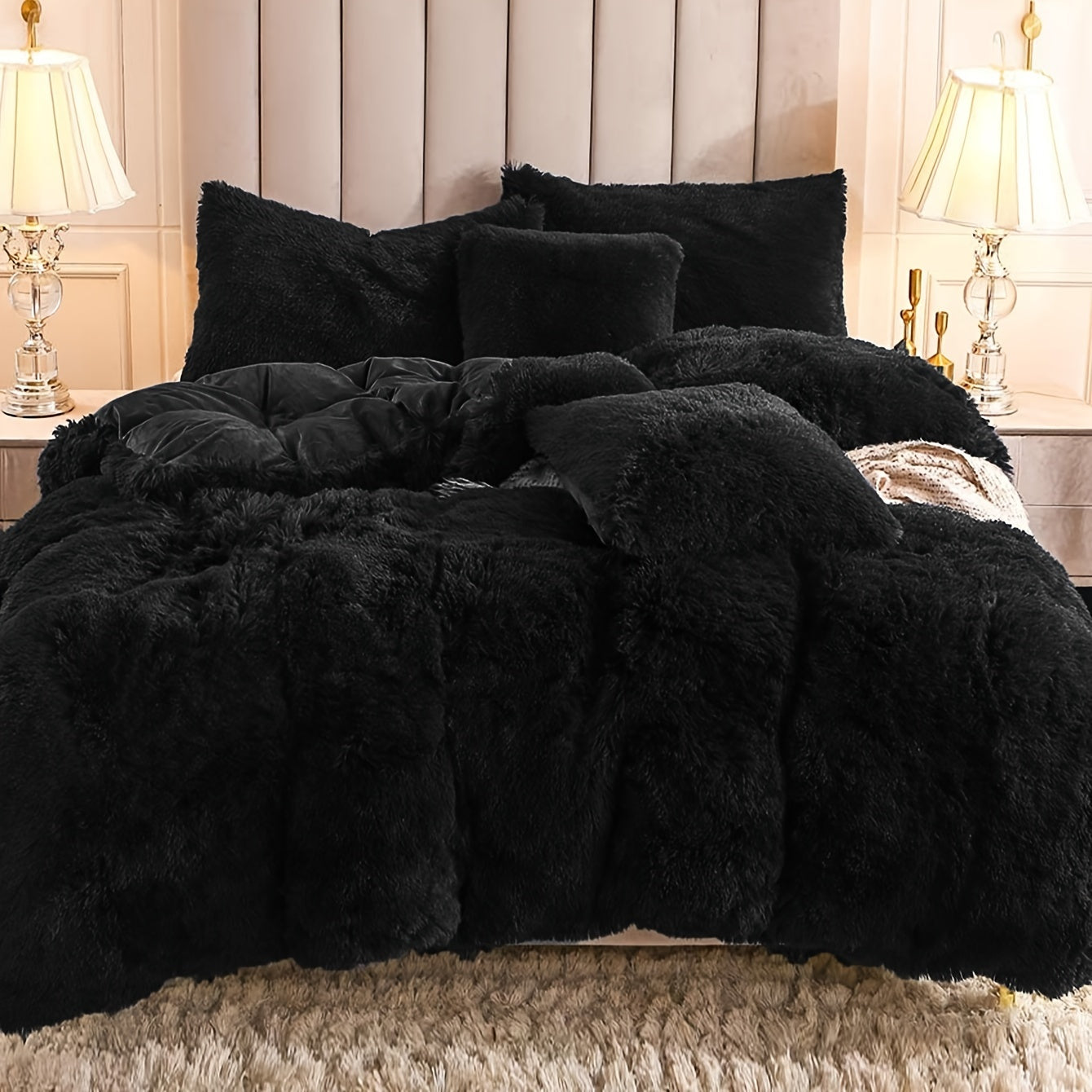 Ultra-Soft Plush Duvet Cover Set - Zipped