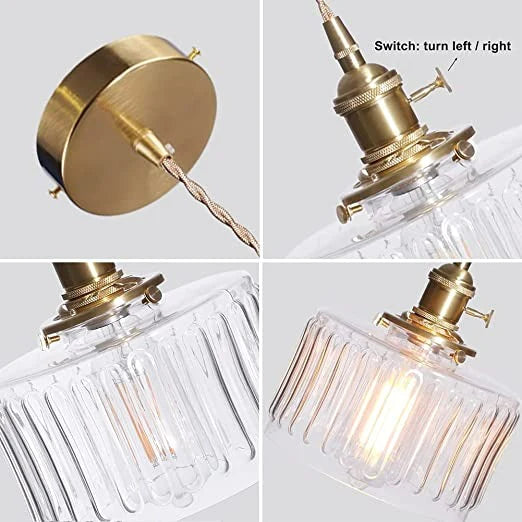 CrystalGlare Crystal Pendant Light - Vintage Glass