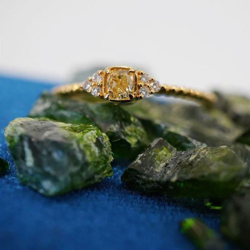 Alina - Natural Citrine Gemstone Ring for Women