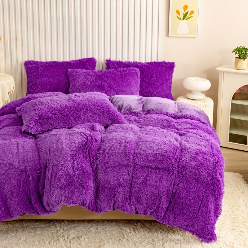 Ultra-Soft Plush Duvet Cover Set - Zipped