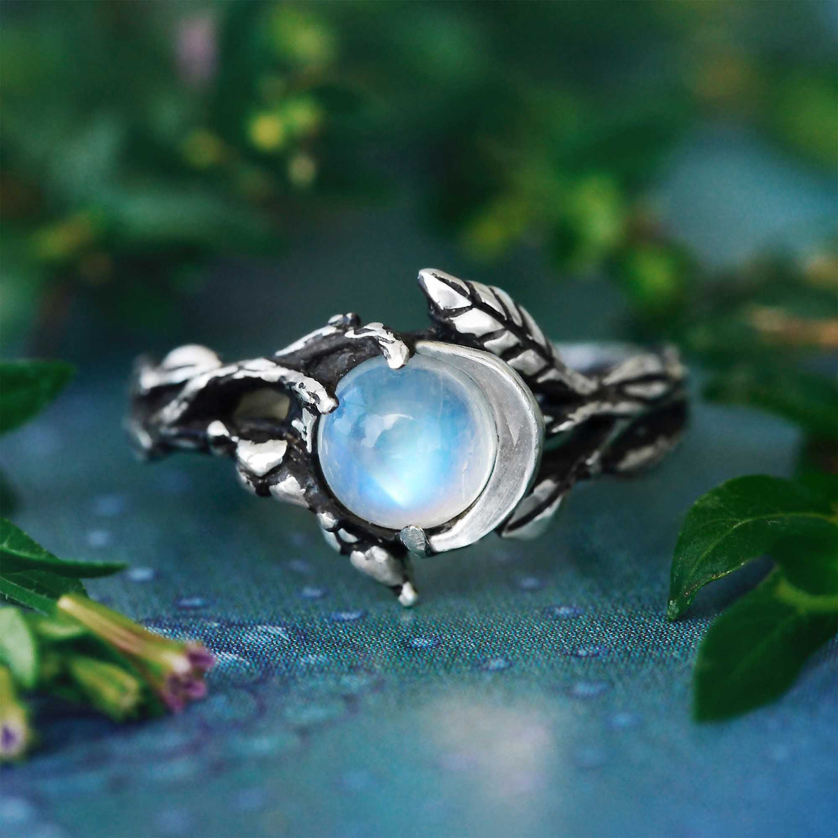 Iris Moonstone Statement Ring - A Bold Everyday Statement Piece