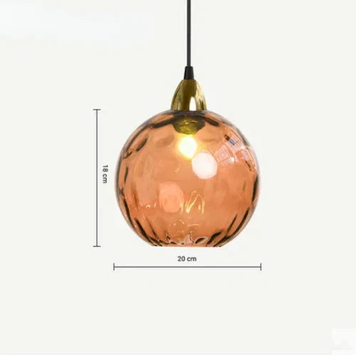 LumiSphere Pendant Light - Elegant Glass Globe Lamp