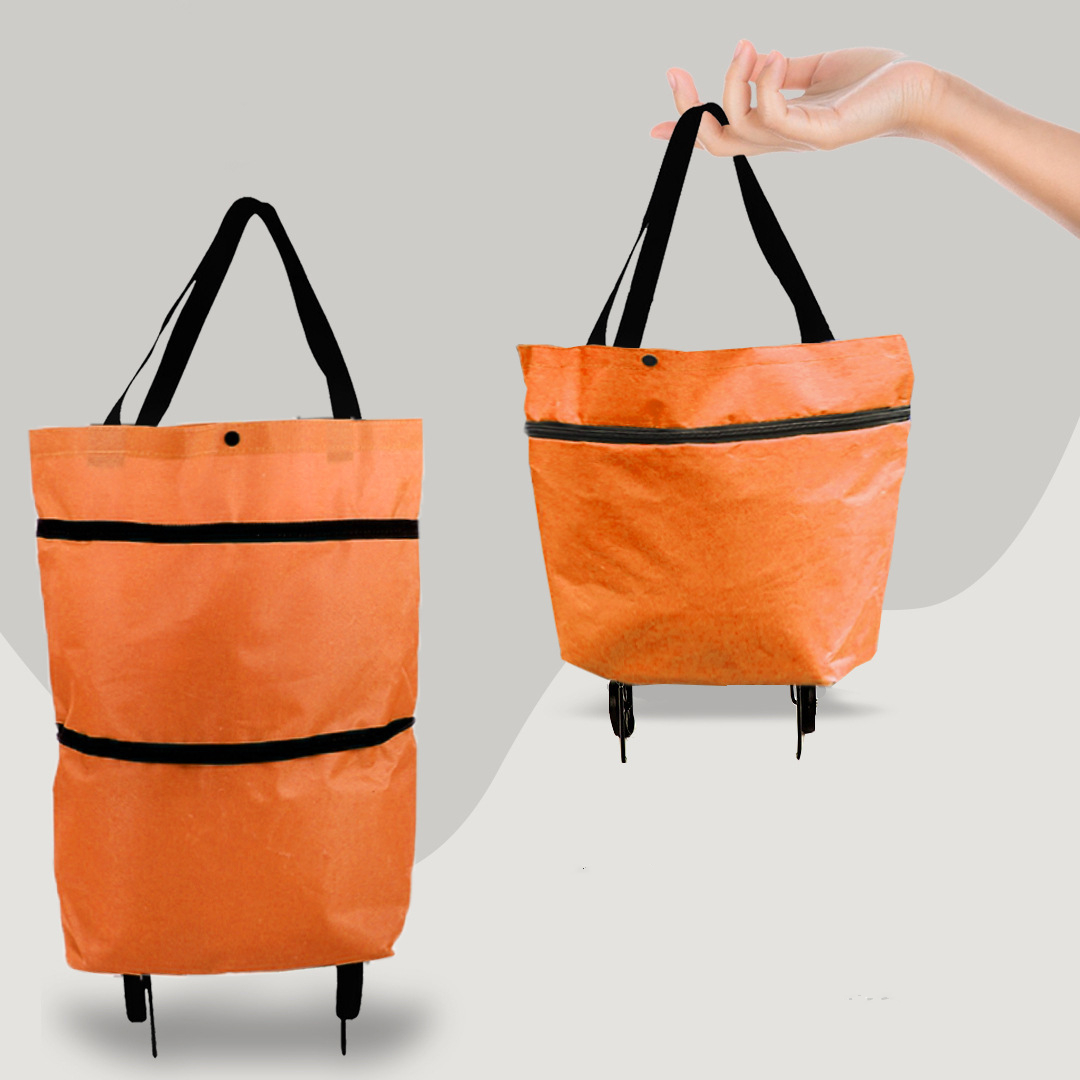 CarryFlex - Foldable 2-in-1 Shopping Bag with Wheels