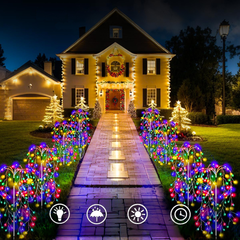 IllumiNuit Solar - Firework Solar String Lights for Outdoors