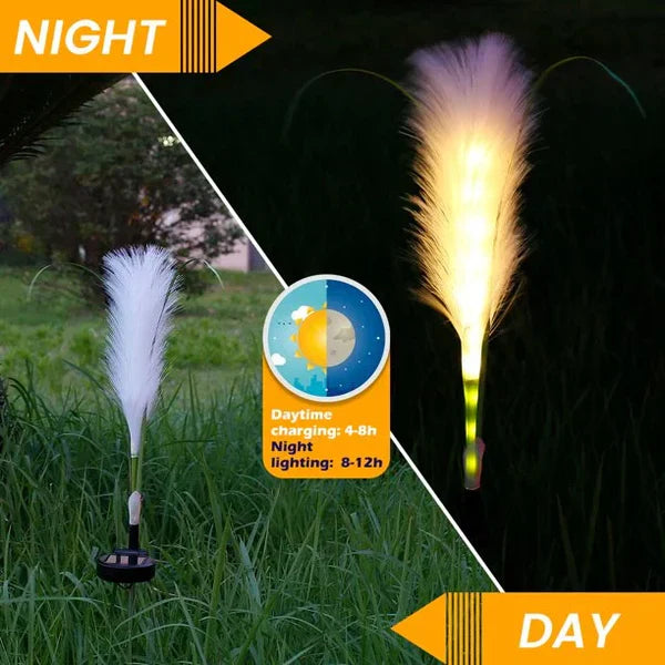SunReed - Woven Reed Garden Light for Outdoor Spaces