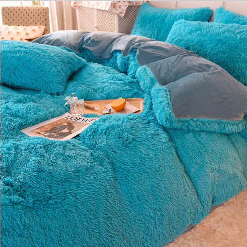 FluffCandy Duvet Set - Long-Hair Winter Warmth
