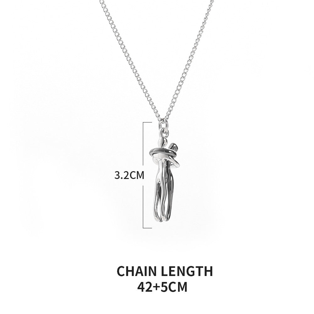 Couples Pendant Necklace - Timeless 925 Silver Love Symbol