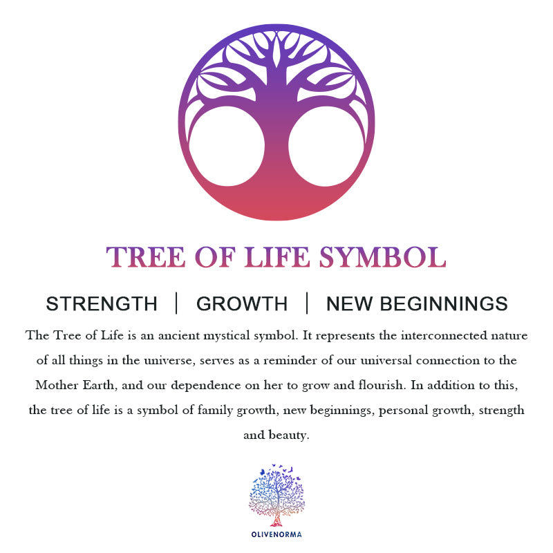 Zirconia - Tree of Life Hollow Pendant Necklace