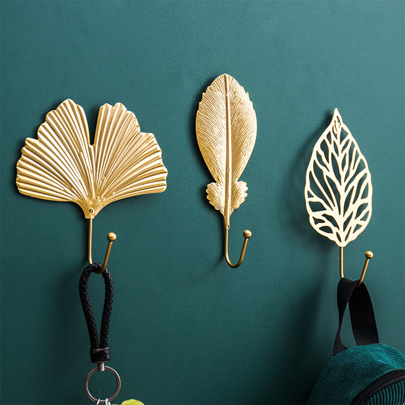 LeafLine - Luxe Gold Leaf Wall Hook Set