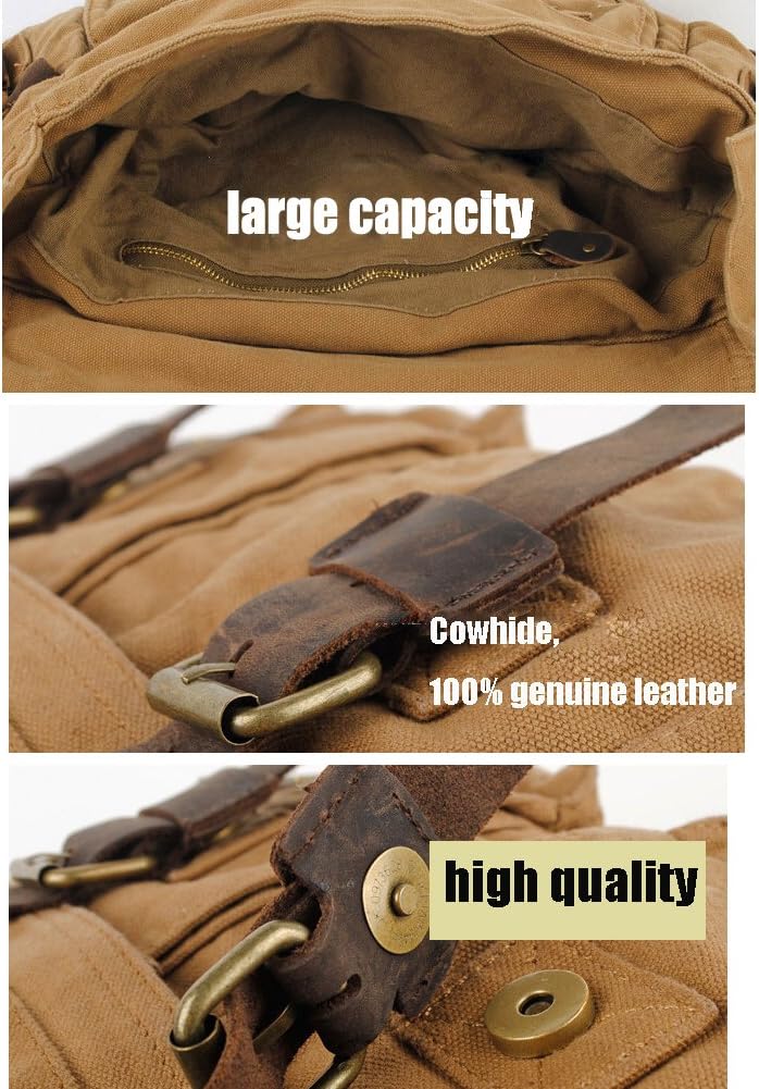 RetroCarry Bag - Vintage Canvas Laptop Shoulder Bag