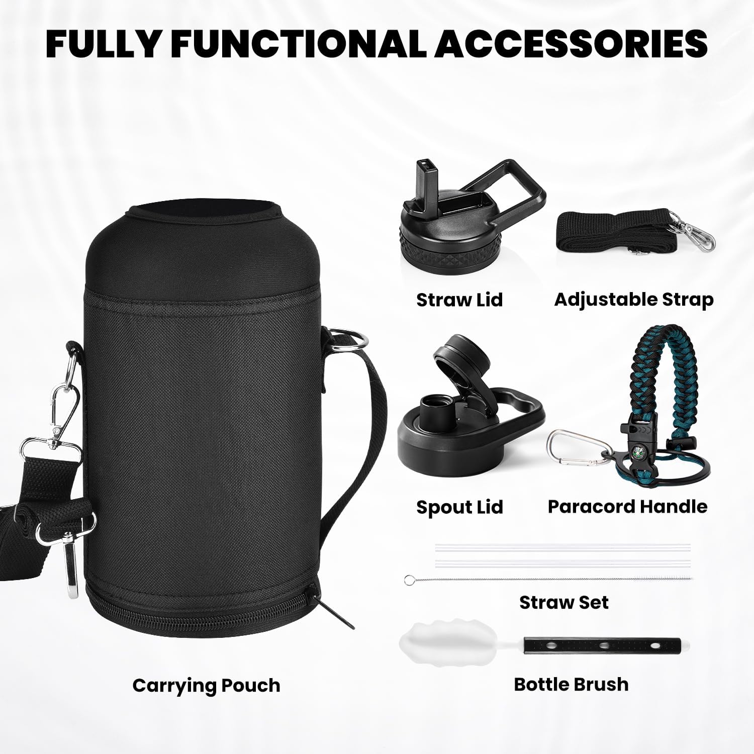 HydraPure - Insulated Bottle with Paracord Handle