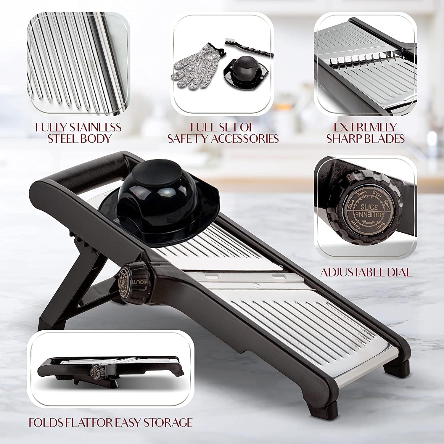 SlicerPro - Mandoline Set with Cut-Resistant Gloves