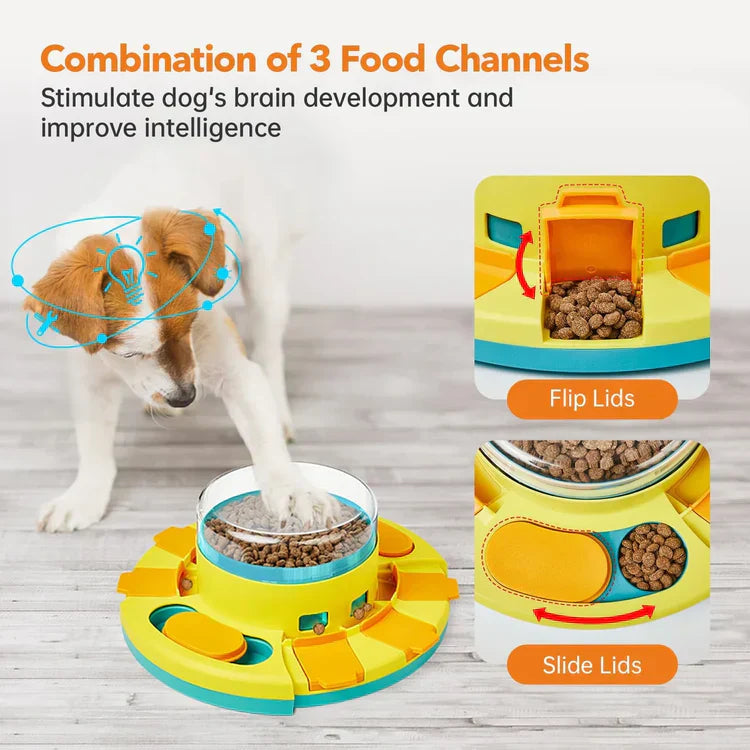 PuzzleFeast Pet Feeder - Interactive Slow Feeder Puzzle for Dogs